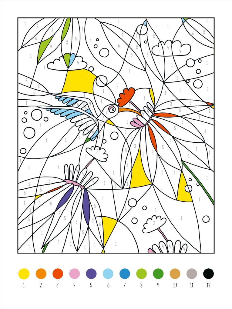 Weitere Ansicht: Mein dickes Malen-nach-Zahlen-Buch - Wilde Tiere