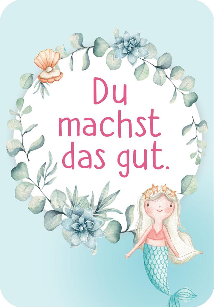 Weitere Ansicht: Mutmachkarten - Einhorn (Aquarelloptik)