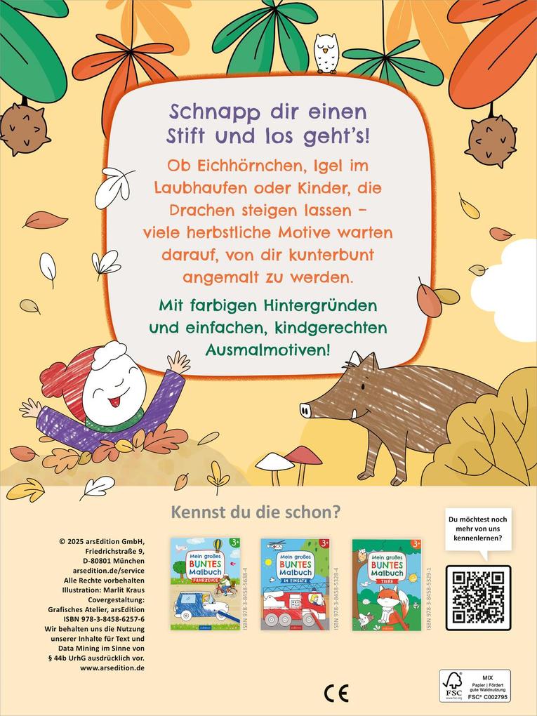 Weitere Ansicht: Mein großes buntes Malbuch - Herbst