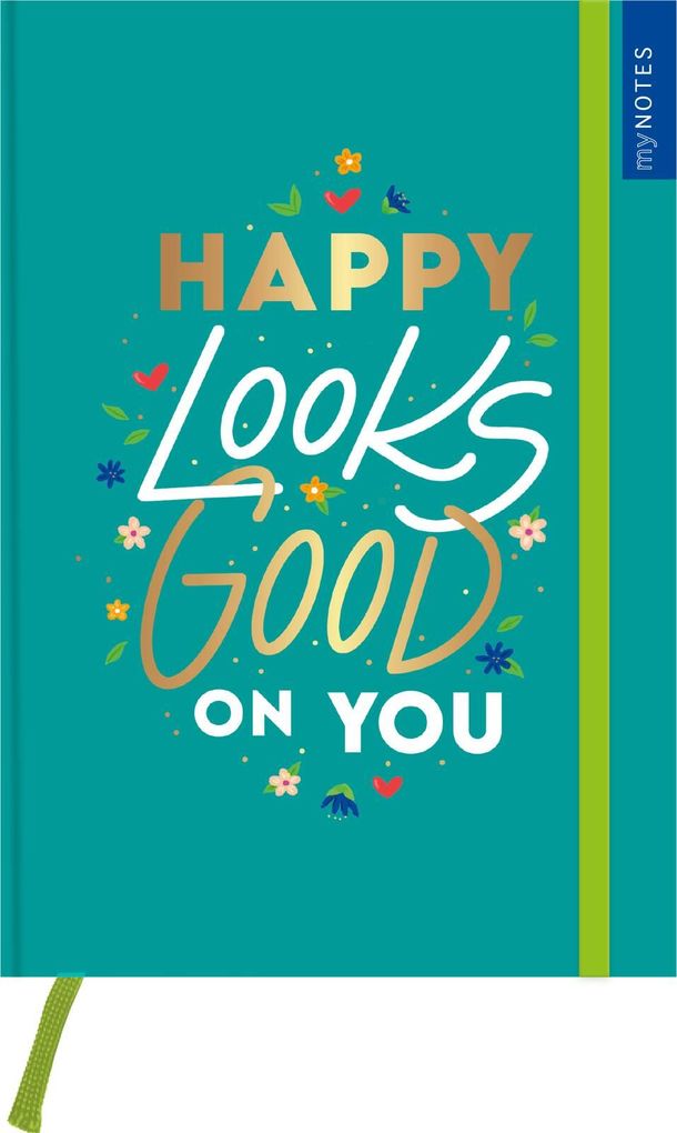 Weitere Ansicht: myNOTES Papeterie: Notizbuch A5 HAPPY LOOKS GOOD ON YOU - COLOR-POP