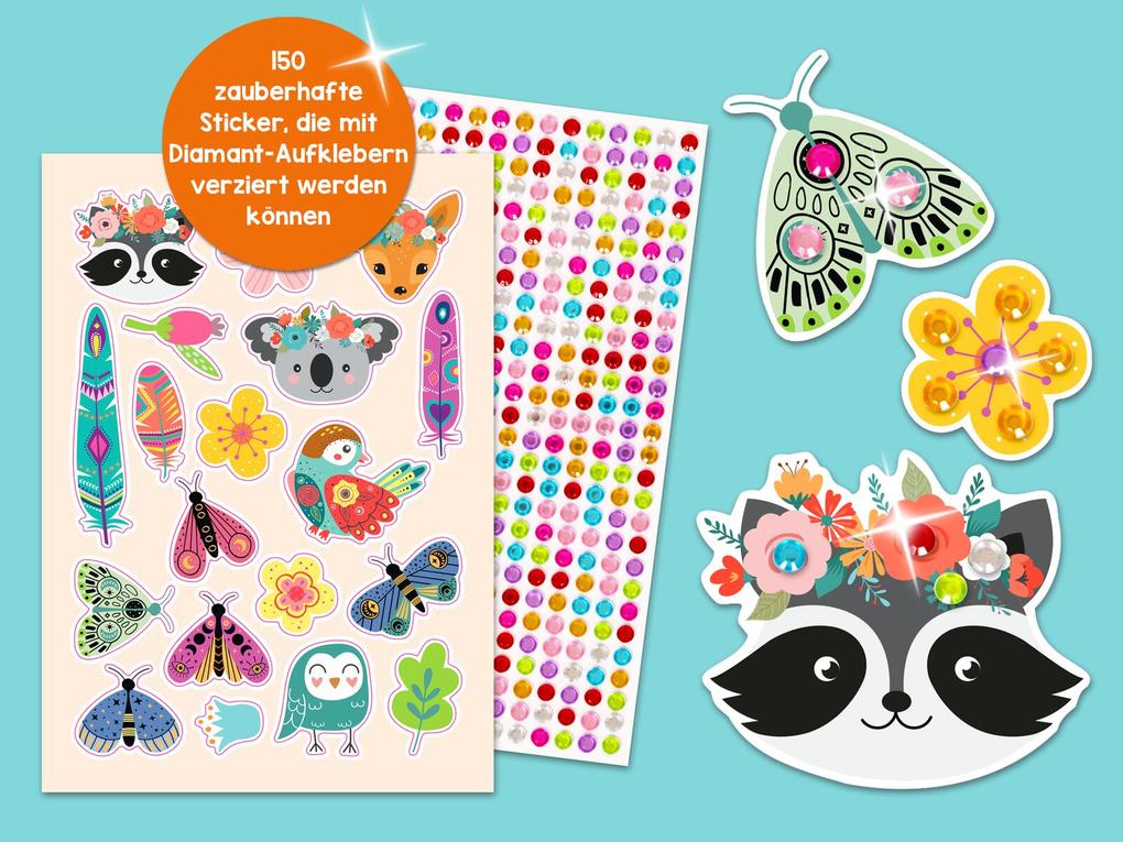 Weitere Ansicht: Diamant-Stickerspaß Tiere