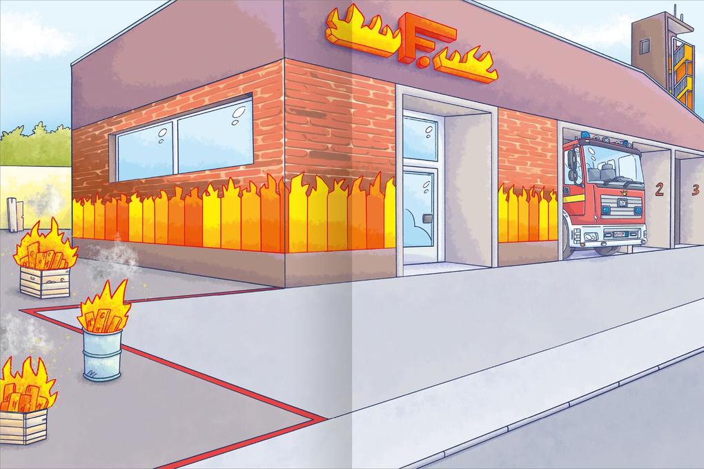 Weitere Ansicht: Das Metallic-Stickerbuch - Feuerwehr