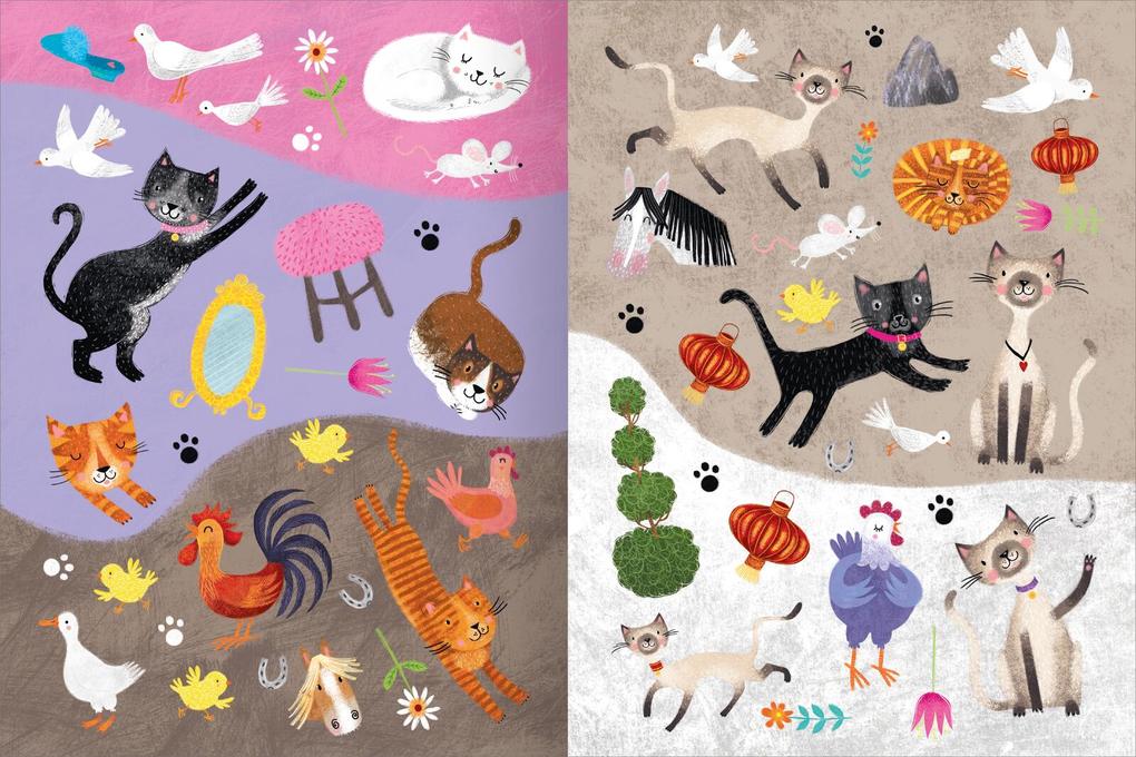 Weitere Ansicht: Mein Katzen-Stickerheft