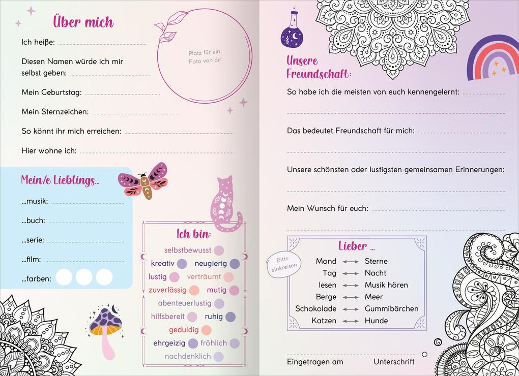 Weitere Ansicht: My Best Friends | Freundebuch mit Magic Mandalas
