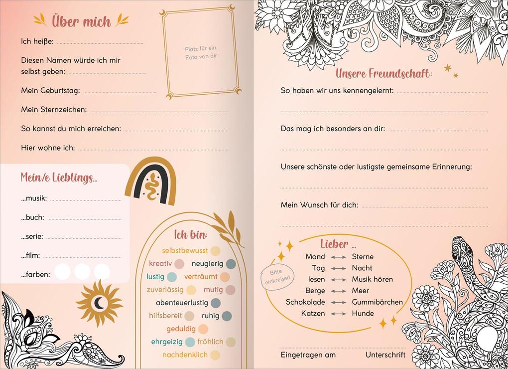 Weitere Ansicht: My Best Friends | Freundebuch mit Magic Mandalas