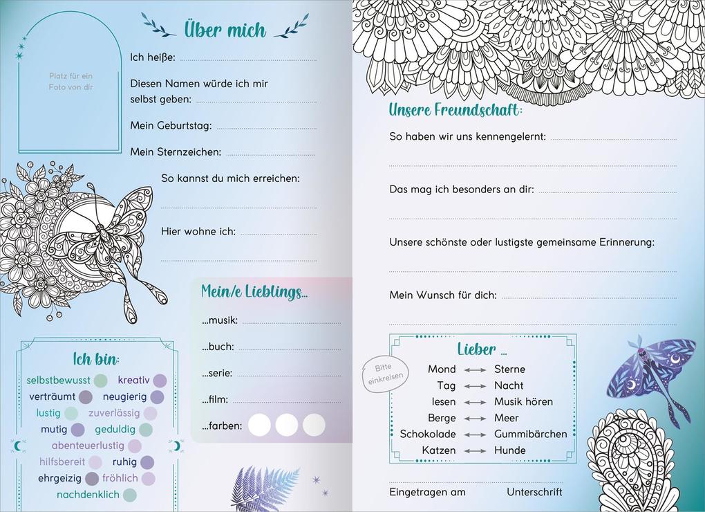 Weitere Ansicht: My Best Friends | Freundebuch mit Magic Mandalas