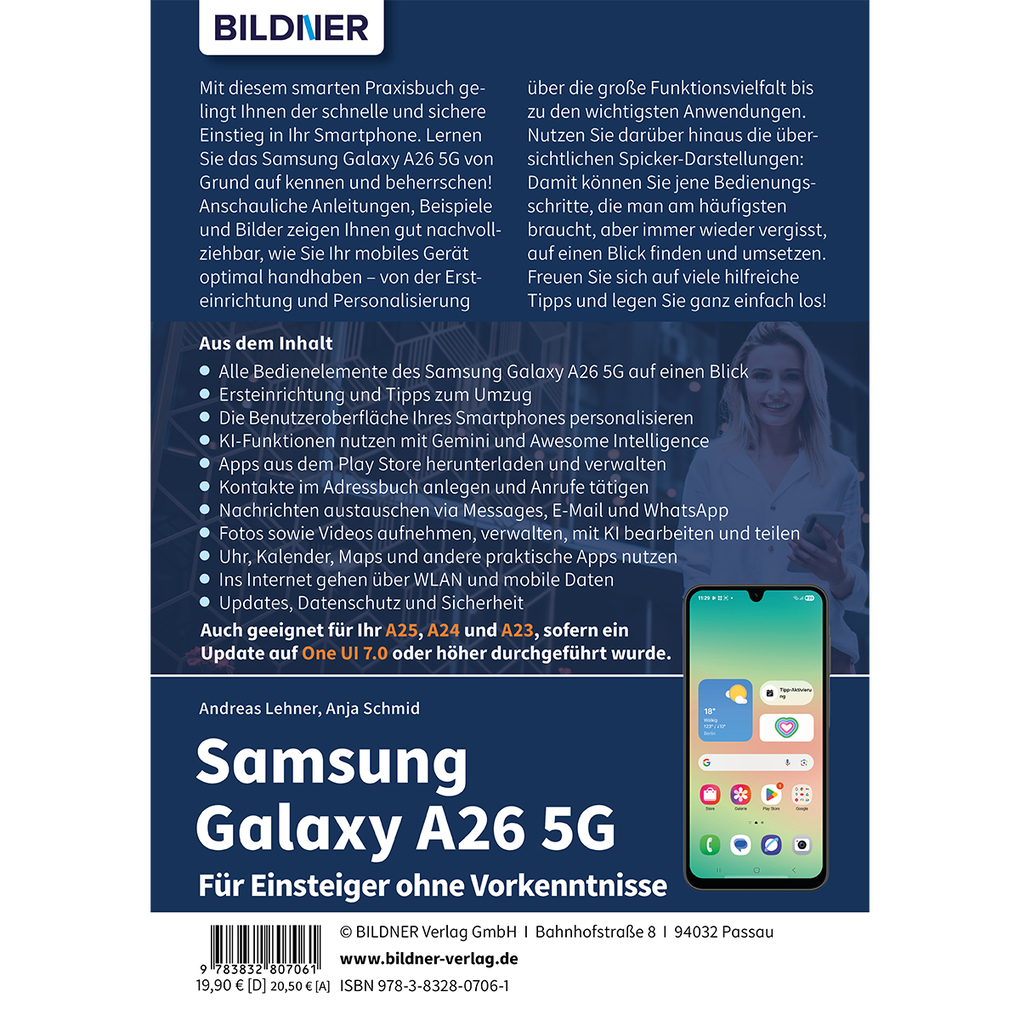 Weitere Ansicht: Samsung Galaxy A26 5G - Für Einsteiger ohne Vorkenntnisse | Anja Schmid, Andreas Lehner