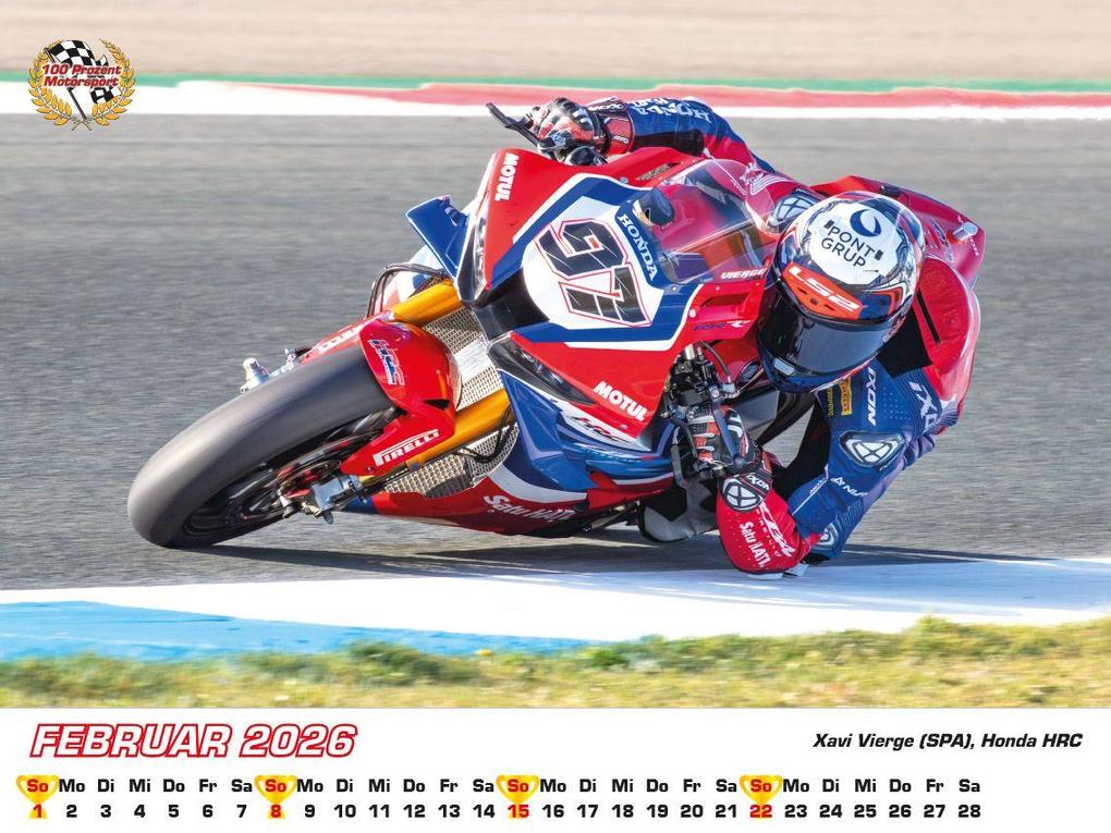 Weitere Ansicht: Superbike WM Kalender 2026 | Frank Pommer