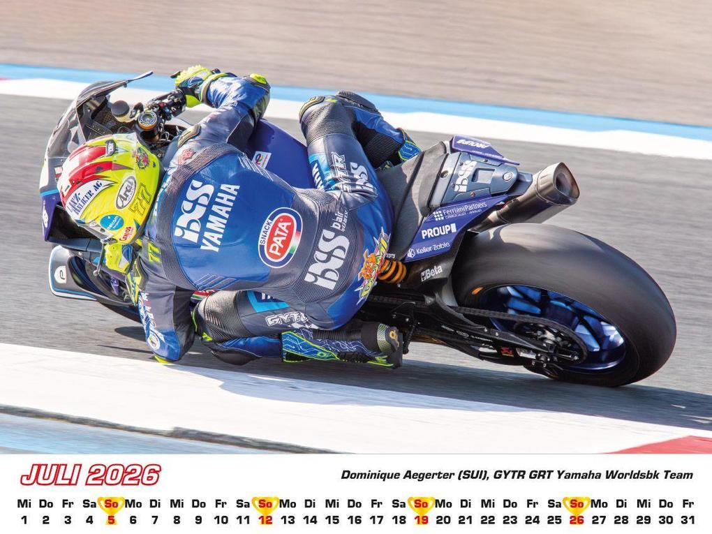 Weitere Ansicht: Superbike WM Kalender 2026 | Frank Pommer