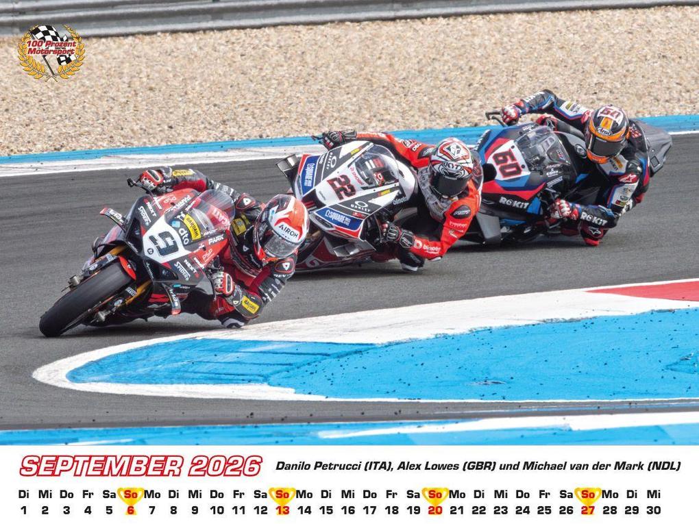 Weitere Ansicht: Superbike WM Kalender 2026 | Frank Pommer