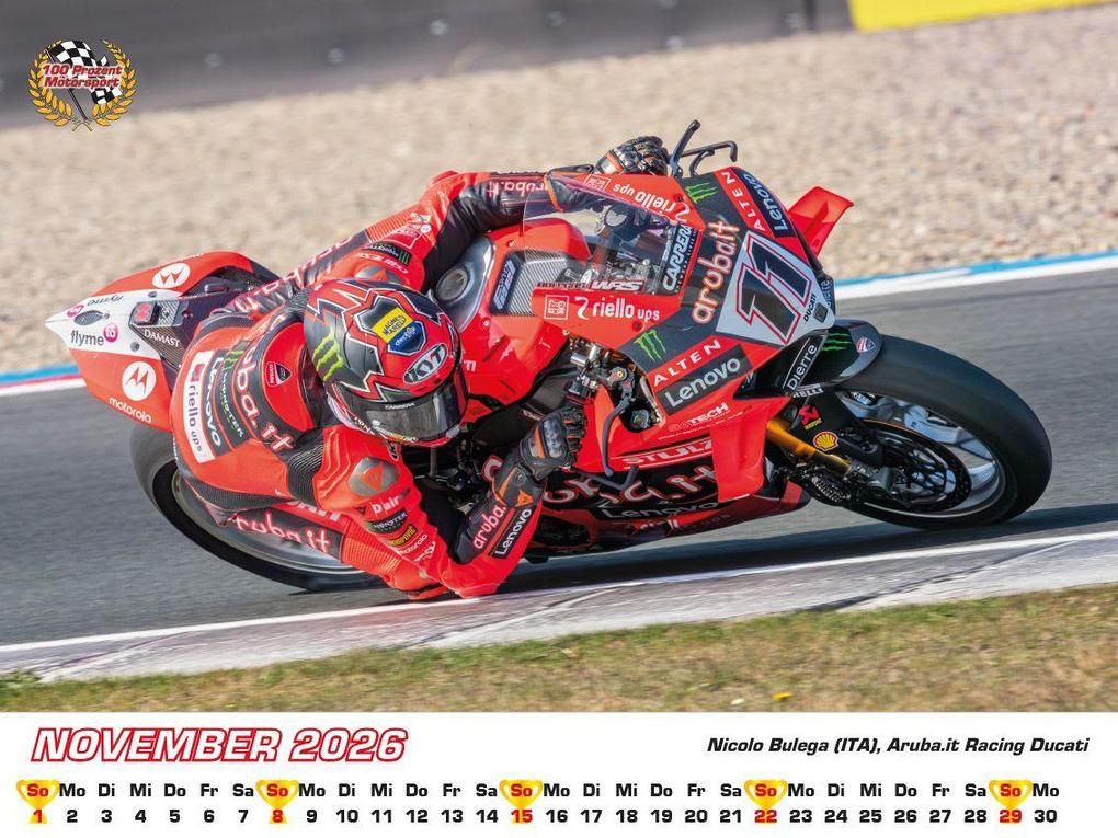 Weitere Ansicht: Superbike WM Kalender 2026 | Frank Pommer
