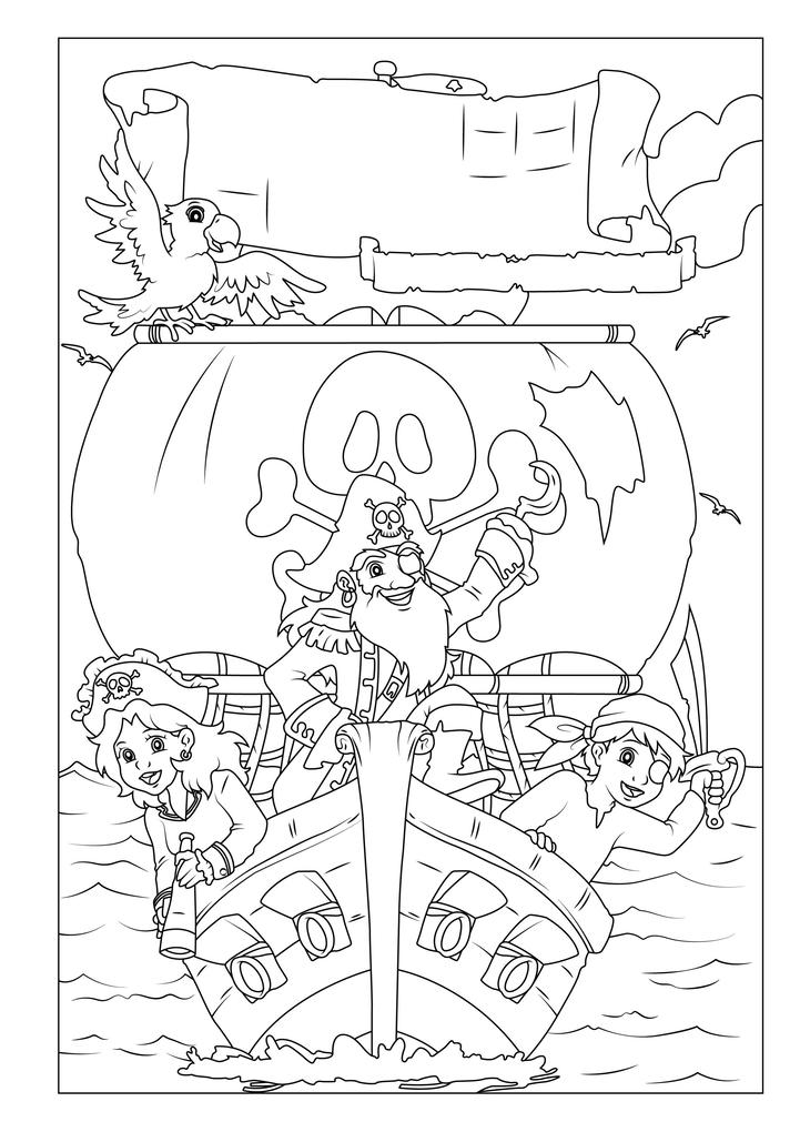 Weitere Ansicht: Piraten Malbuch ab 4 Jahren mit Rätselspaß | Josef Mickey Müller