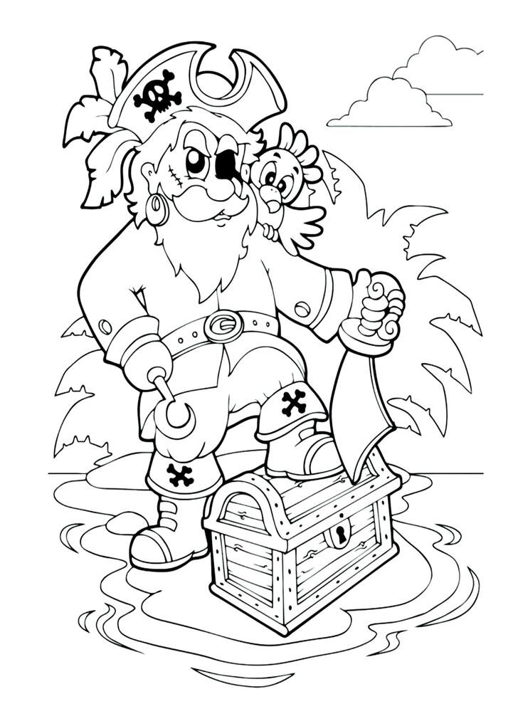 Weitere Ansicht: Piraten Malbuch ab 4 Jahren mit Rätselspaß | Josef Mickey Müller