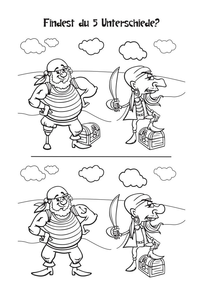 Weitere Ansicht: Piraten Malbuch ab 4 Jahren mit Rätselspaß | Josef Mickey Müller