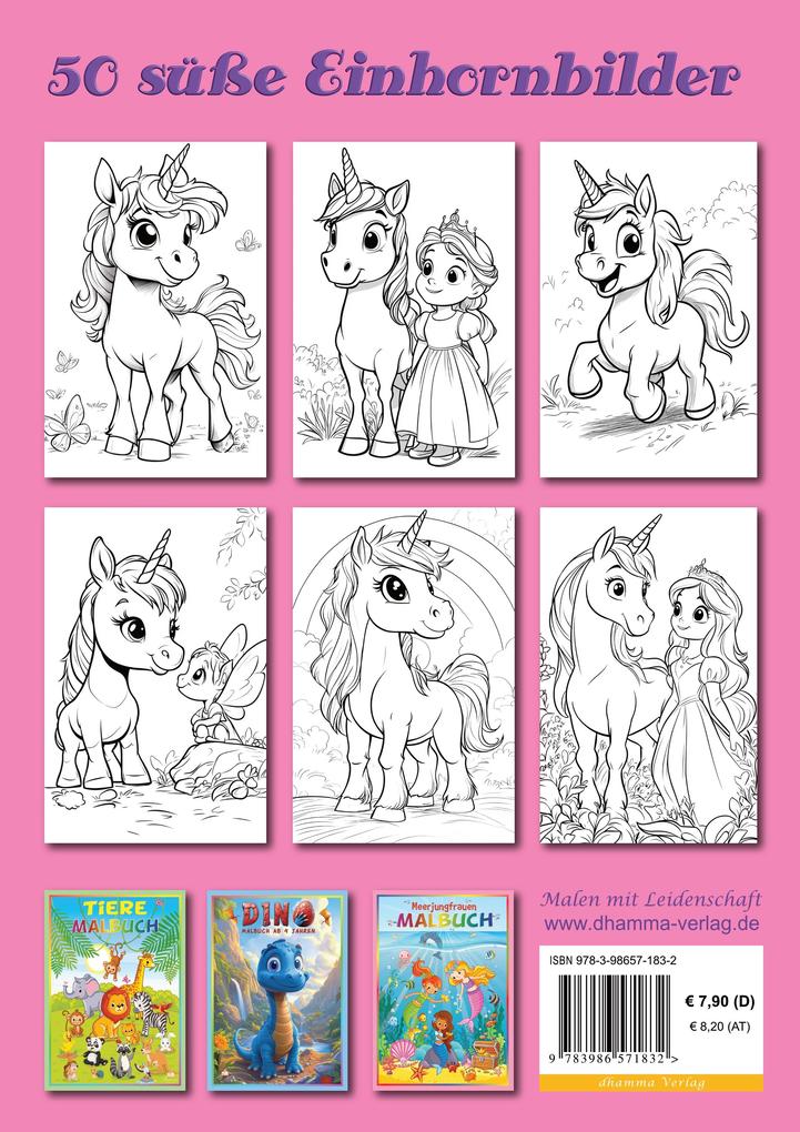Weitere Ansicht: Einhorn Malbuch | Josef Mickey Müller