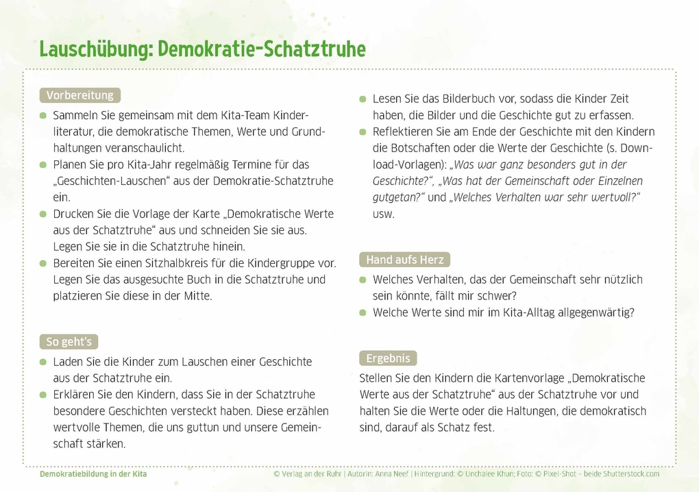 Weitere Ansicht: Demokratiebildung in der Kita | Anna Neef