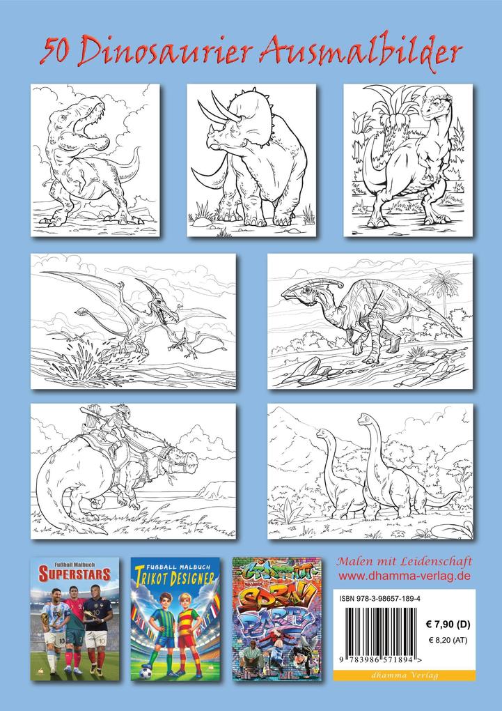 Weitere Ansicht: Dinosaurier Malbuch | Josef Mickey Müller