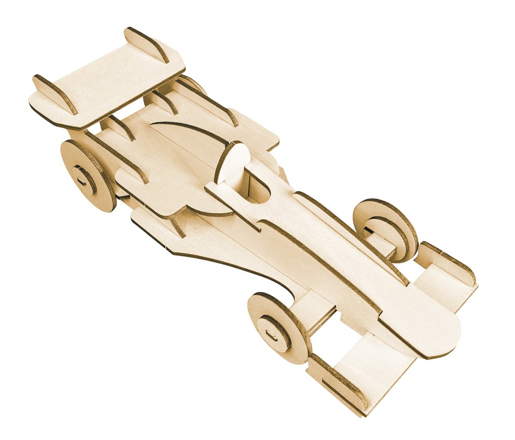 Weitere Ansicht: PEBARO 850/11L - Holzbausatz Rennwagen, Laser cut Bastelset