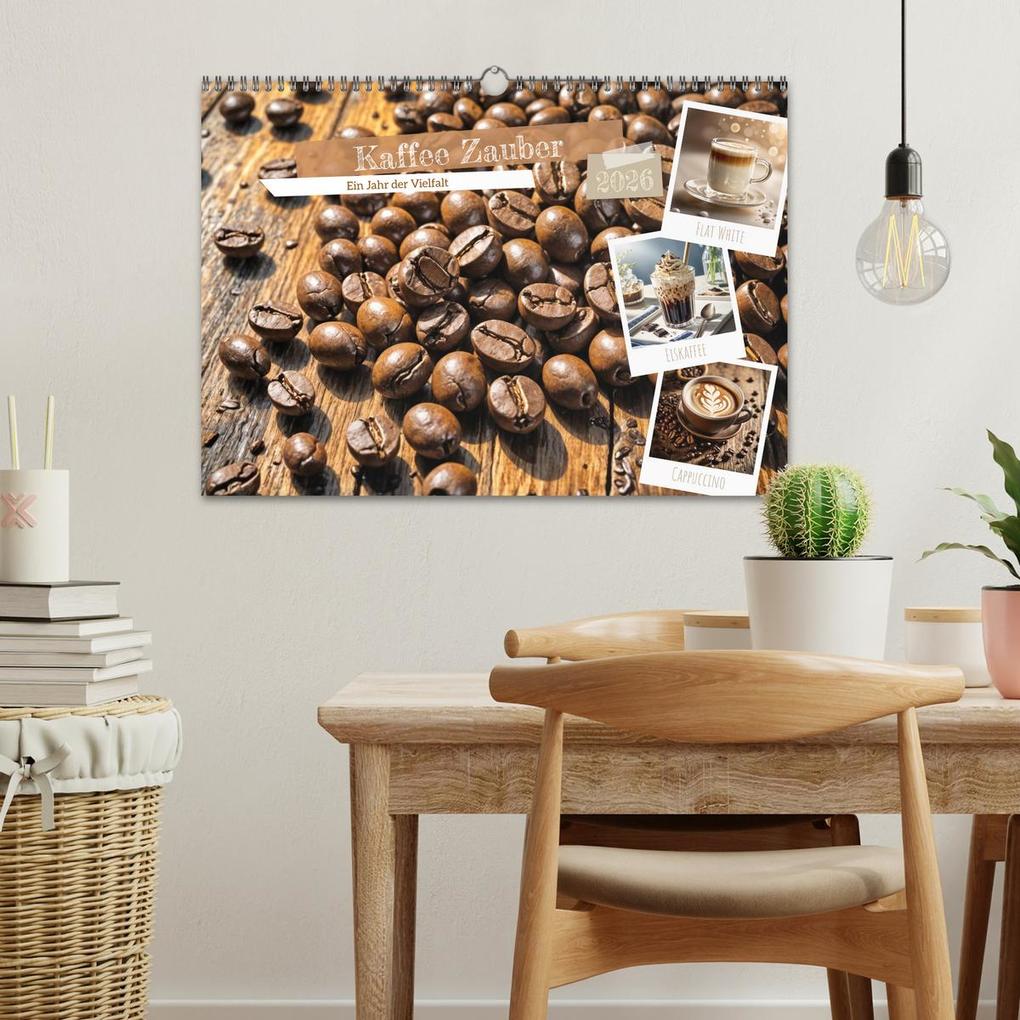 Weitere Ansicht: Kaffee Zauber - Ein Jahr der Vielfalt (Wandkalender 2026 DIN A3 quer), CALVENDO Monatskalender | Claudia Schimmack, Calvendo