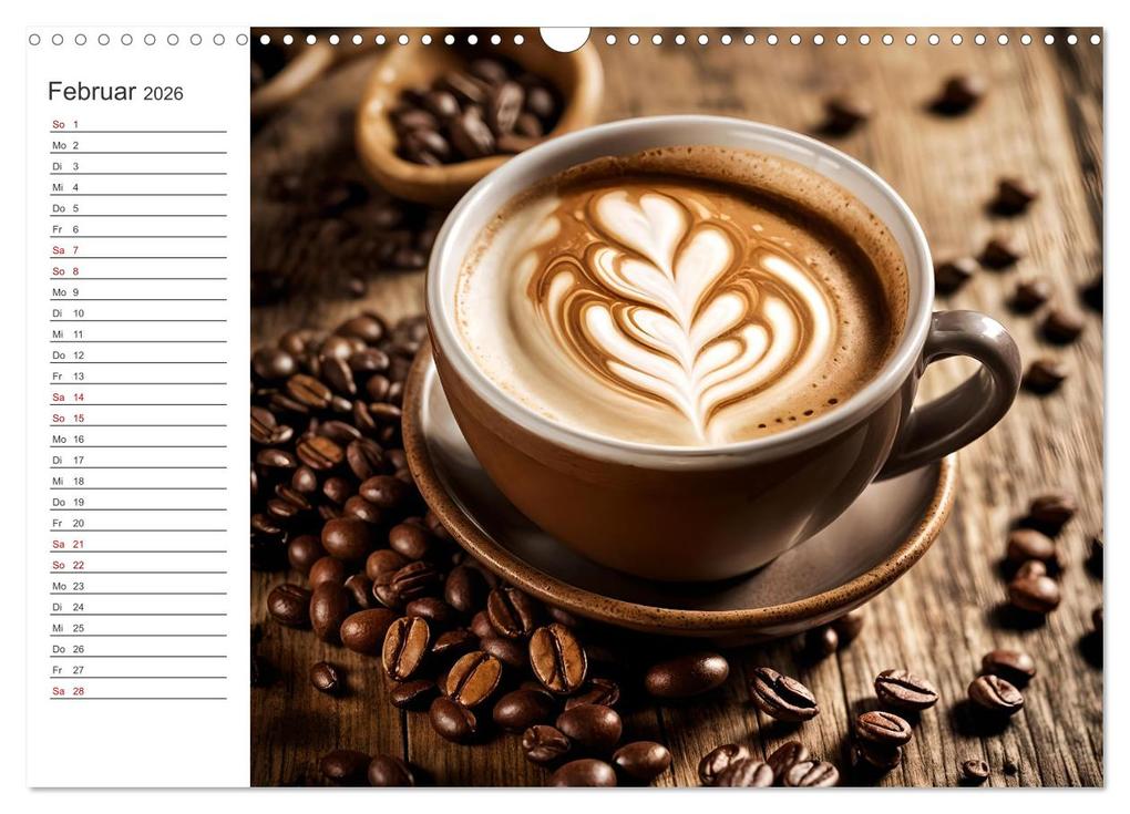 Weitere Ansicht: Kaffee Zauber - Ein Jahr der Vielfalt (Wandkalender 2026 DIN A3 quer), CALVENDO Monatskalender | Claudia Schimmack, Calvendo