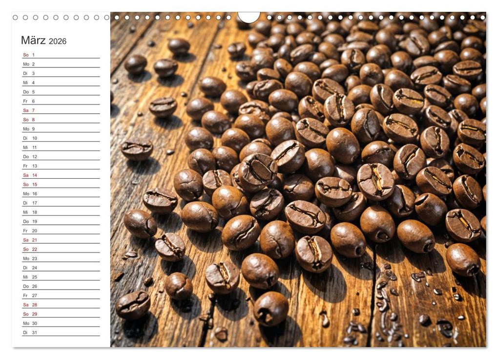 Weitere Ansicht: Kaffee Zauber - Ein Jahr der Vielfalt (Wandkalender 2026 DIN A3 quer), CALVENDO Monatskalender | Claudia Schimmack, Calvendo