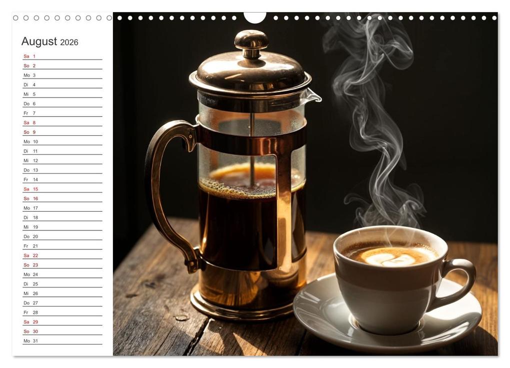Weitere Ansicht: Kaffee Zauber - Ein Jahr der Vielfalt (Wandkalender 2026 DIN A3 quer), CALVENDO Monatskalender | Claudia Schimmack, Calvendo