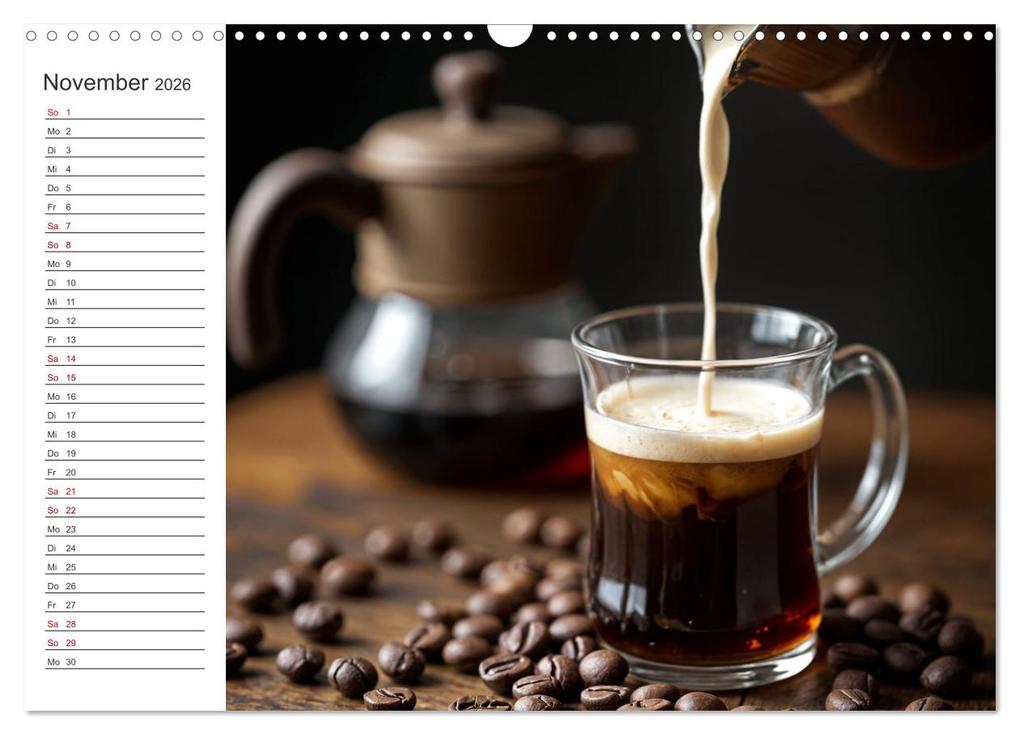 Weitere Ansicht: Kaffee Zauber - Ein Jahr der Vielfalt (Wandkalender 2026 DIN A3 quer), CALVENDO Monatskalender | Claudia Schimmack, Calvendo