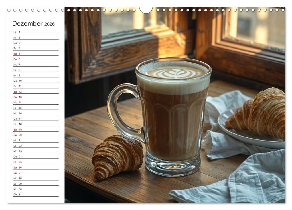 Weitere Ansicht: Kaffee Zauber - Ein Jahr der Vielfalt (Wandkalender 2026 DIN A3 quer), CALVENDO Monatskalender | Claudia Schimmack, Calvendo