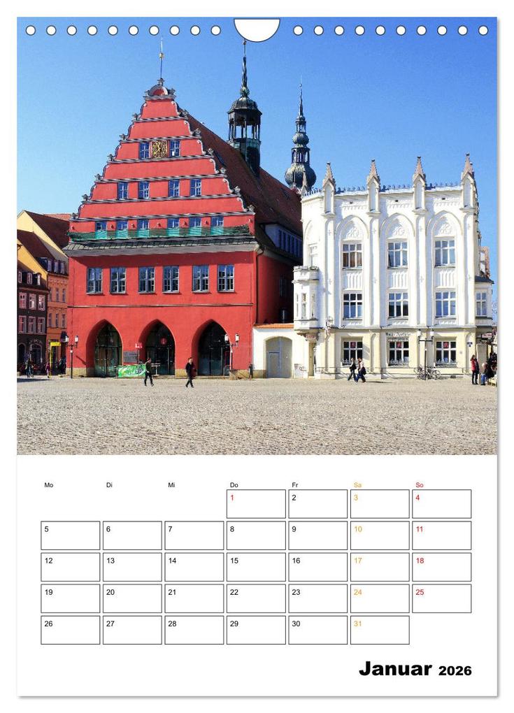 Weitere Ansicht: Greifswald - Ein Spaziergang (Wandkalender 2026 DIN A4 hoch), CALVENDO Monatskalender | Gisela Kruse, Calvendo
