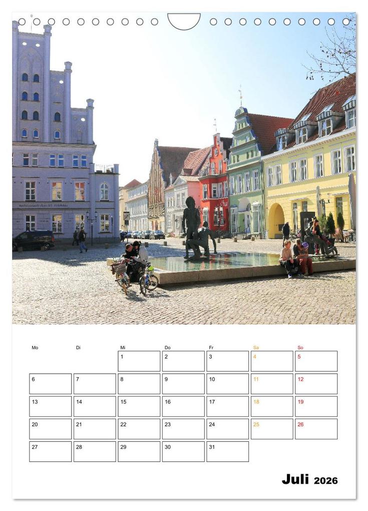 Weitere Ansicht: Greifswald - Ein Spaziergang (Wandkalender 2026 DIN A4 hoch), CALVENDO Monatskalender | Gisela Kruse, Calvendo