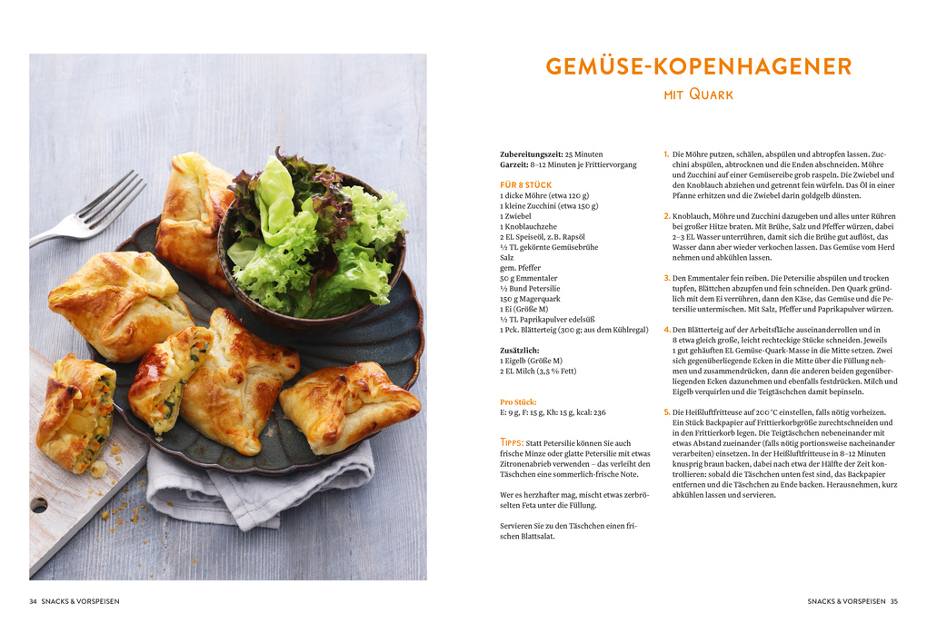 Weitere Ansicht: Heißluftfritteuse vegetarisch | Oetker Verlag