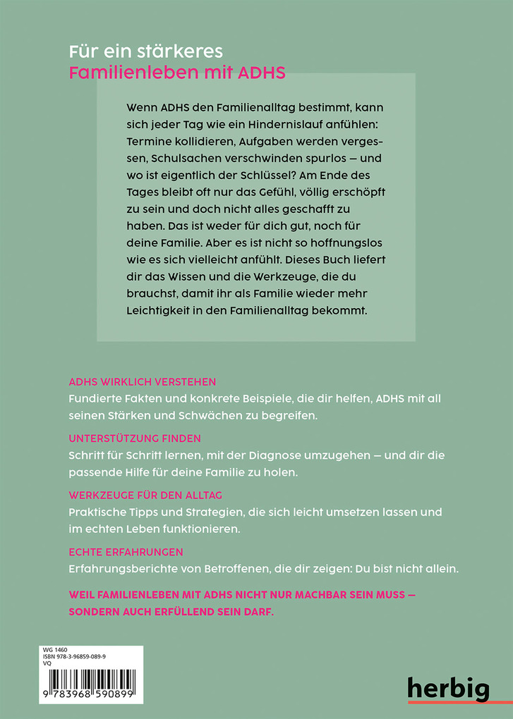 Weitere Ansicht: Familien-Ratgeber ADHS | Doreen Aldugan