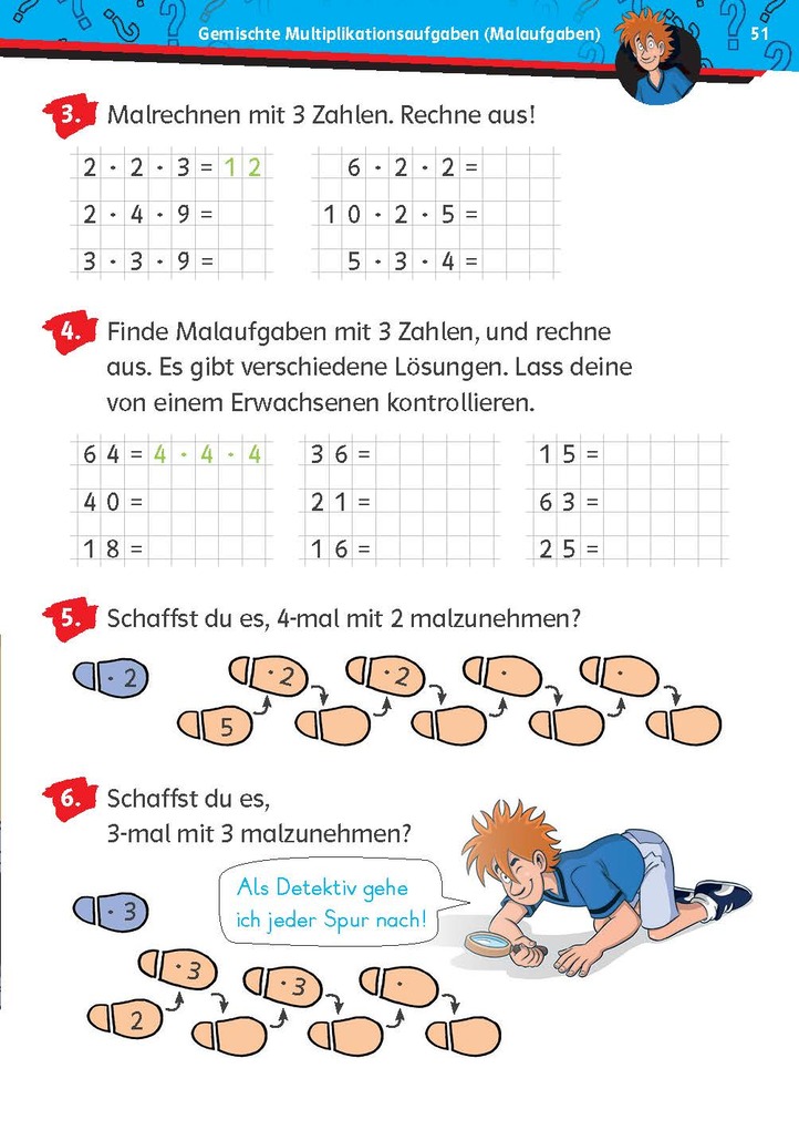Weitere Ansicht: Die drei ??? Kids: Mein Übungsheft Mathe 2. Klasse - Rechnen bis 100
