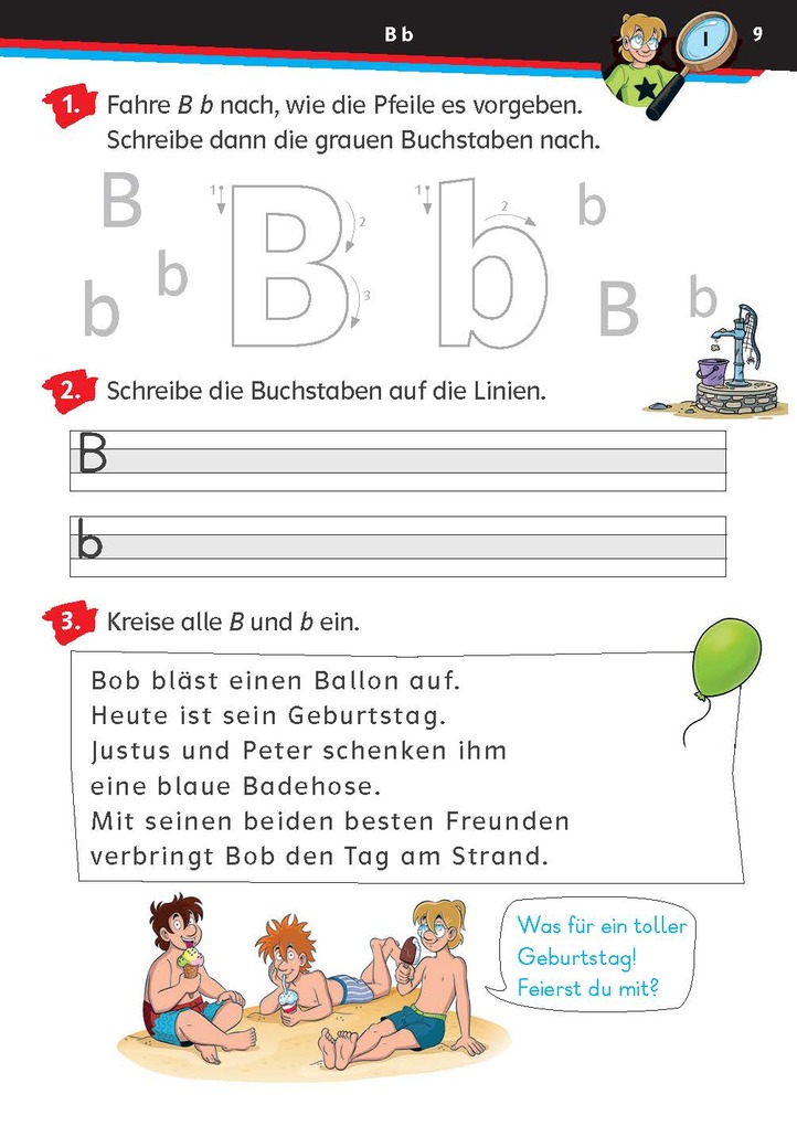 Weitere Ansicht: Die drei ??? Kids: Mein Übungsheft Deutsch 1. Klasse - Schreiben lernen