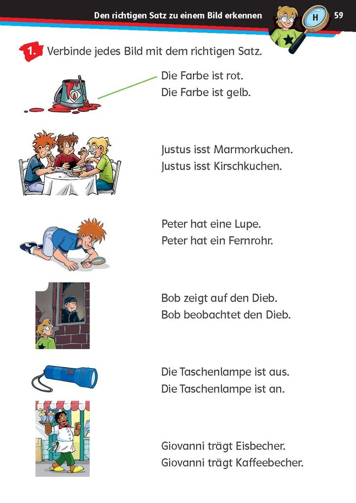 Weitere Ansicht: Die drei ??? Kids: Mein Übungsheft Deutsch 1. Klasse - Schreiben lernen