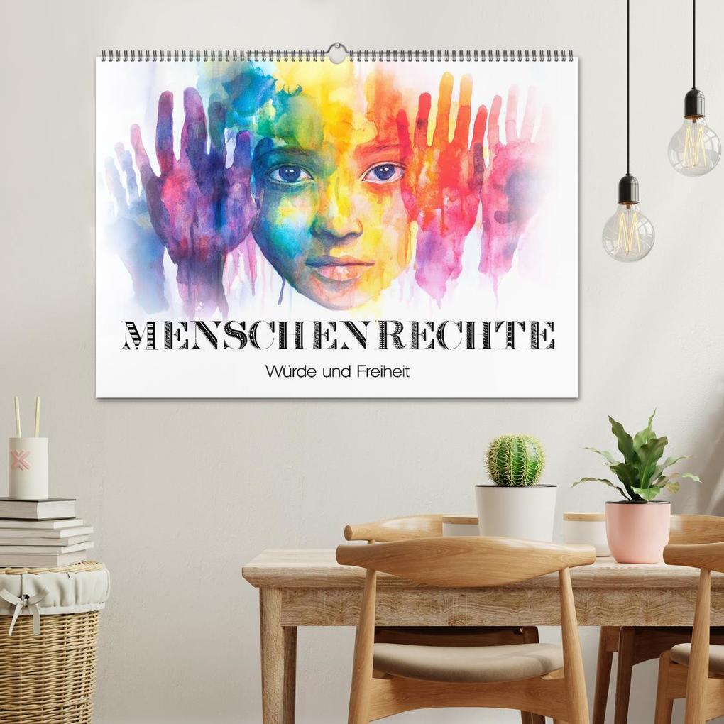 Weitere Ansicht: Menschenrechte - Würde und Freiheit (Wandkalender 2026 DIN A2 quer), CALVENDO Monatskalender | Erich Krätschmer, Calvendo