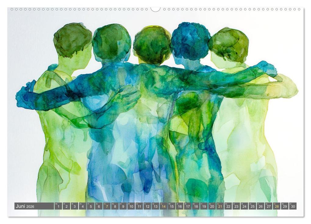 Weitere Ansicht: Menschenrechte - Würde und Freiheit (Wandkalender 2026 DIN A2 quer), CALVENDO Monatskalender | Erich Krätschmer, Calvendo
