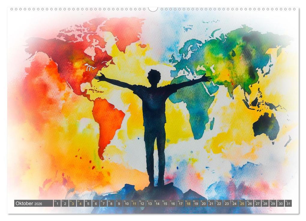 Weitere Ansicht: Menschenrechte - Würde und Freiheit (Wandkalender 2026 DIN A2 quer), CALVENDO Monatskalender | Erich Krätschmer, Calvendo