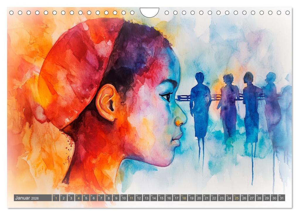 Weitere Ansicht: Menschenrechte - Würde und Freiheit (Wandkalender 2026 DIN A4 quer), CALVENDO Monatskalender | Erich Krätschmer, Calvendo