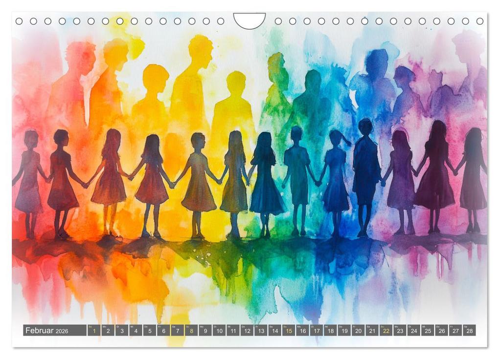 Weitere Ansicht: Menschenrechte - Würde und Freiheit (Wandkalender 2026 DIN A4 quer), CALVENDO Monatskalender | Erich Krätschmer, Calvendo