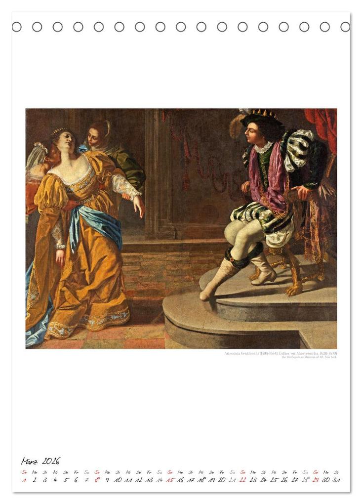 Weitere Ansicht: Alte Meisterinnen - Künstlerinnen des 17. und 18. Jahrhunderts Kunstkalender (Tischkalender 2026 DIN A5 hoch), CALVENDO Monatskalender | time4arts Kunstkalender, Timearts Kunstkalender, Calvendo