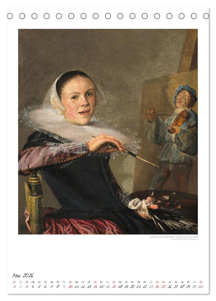 Weitere Ansicht: Alte Meisterinnen - Künstlerinnen des 17. und 18. Jahrhunderts Kunstkalender (Tischkalender 2026 DIN A5 hoch), CALVENDO Monatskalender | time4arts Kunstkalender, Timearts Kunstkalender, Calvendo