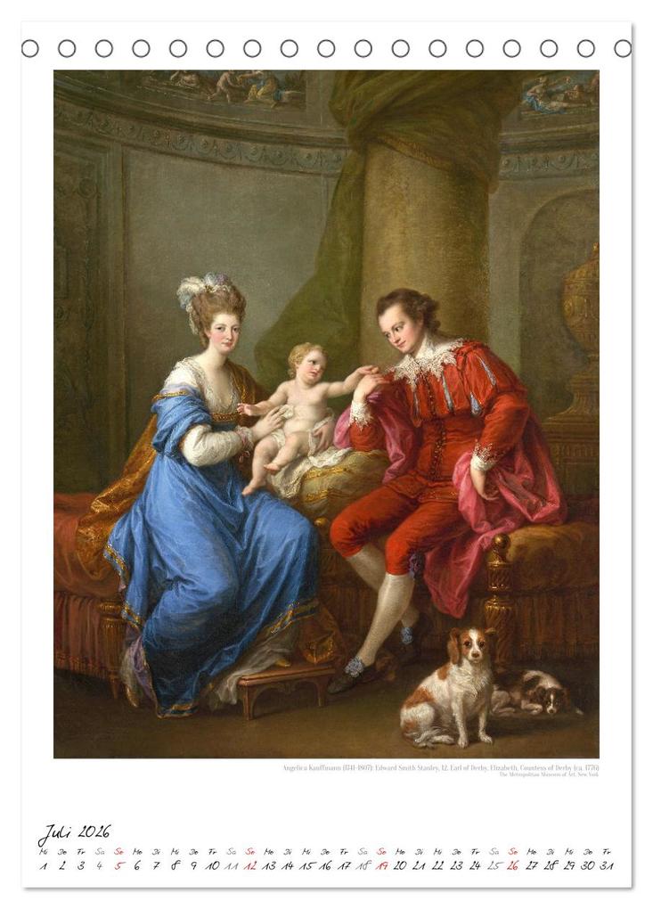 Weitere Ansicht: Alte Meisterinnen - Künstlerinnen des 17. und 18. Jahrhunderts Kunstkalender (Tischkalender 2026 DIN A5 hoch), CALVENDO Monatskalender | time4arts Kunstkalender, Timearts Kunstkalender, Calvendo