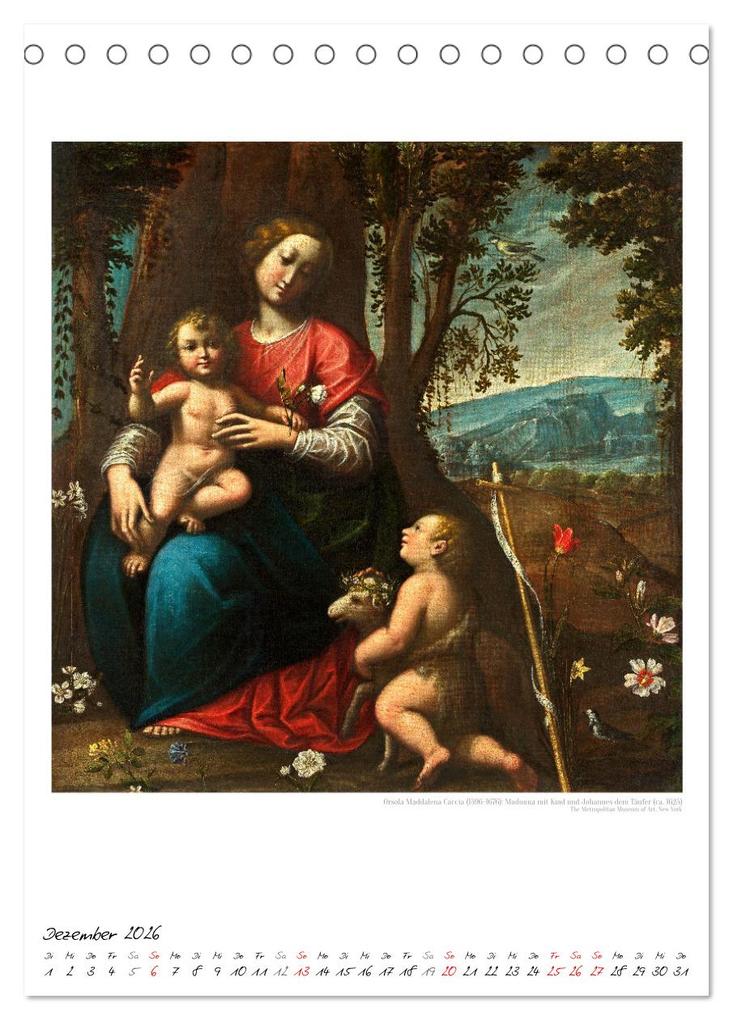 Weitere Ansicht: Alte Meisterinnen - Künstlerinnen des 17. und 18. Jahrhunderts Kunstkalender (Tischkalender 2026 DIN A5 hoch), CALVENDO Monatskalender | time4arts Kunstkalender, Timearts Kunstkalender, Calvendo