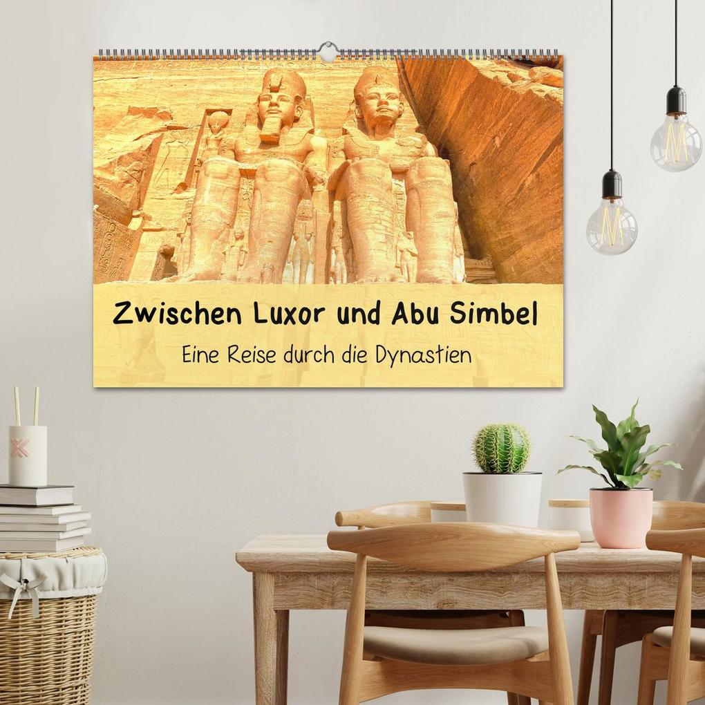 Weitere Ansicht: Zwischen Luxor und Abu Simbel - Eine Reise durch die Dynastien (Wandkalender 2026 DIN A2 quer), CALVENDO Monatskalender | Lars Eberschulz, Calvendo