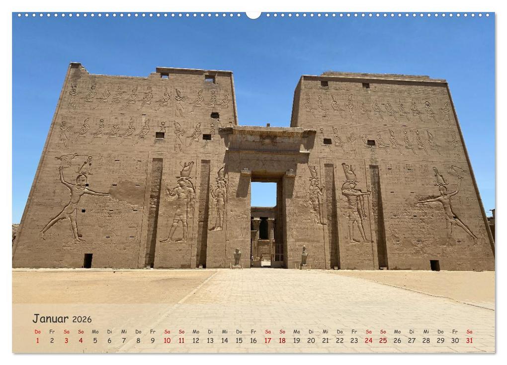 Weitere Ansicht: Zwischen Luxor und Abu Simbel - Eine Reise durch die Dynastien (Wandkalender 2026 DIN A2 quer), CALVENDO Monatskalender | Lars Eberschulz, Calvendo