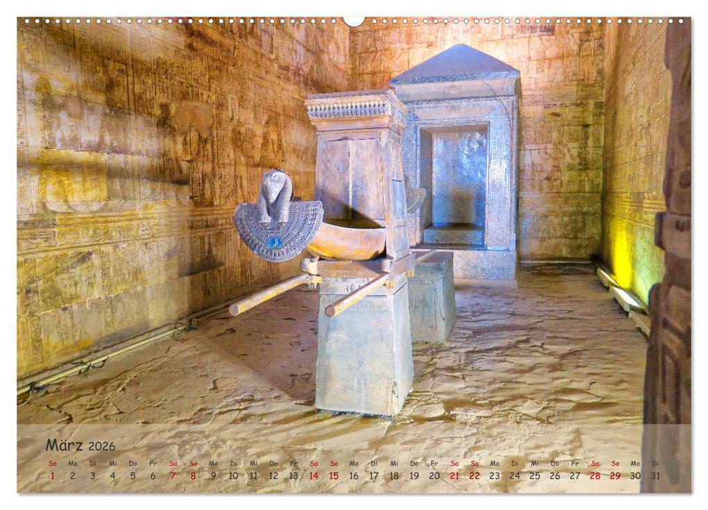 Weitere Ansicht: Zwischen Luxor und Abu Simbel - Eine Reise durch die Dynastien (Wandkalender 2026 DIN A2 quer), CALVENDO Monatskalender | Lars Eberschulz, Calvendo
