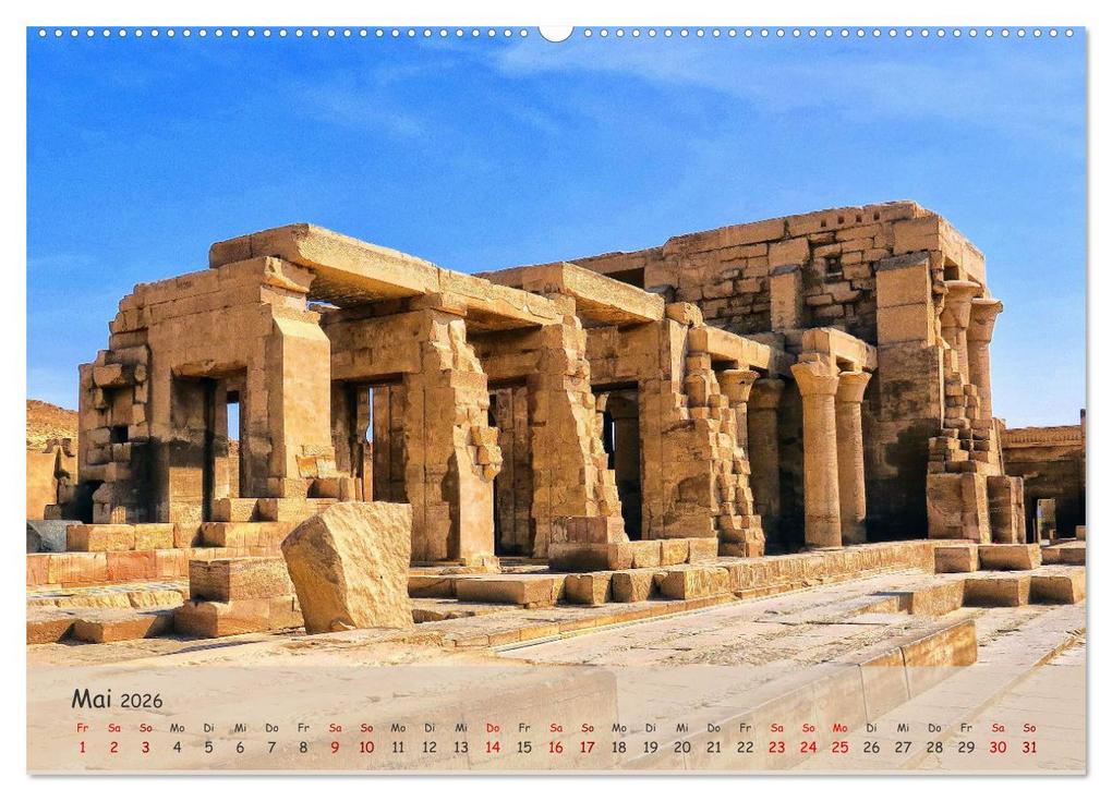 Weitere Ansicht: Zwischen Luxor und Abu Simbel - Eine Reise durch die Dynastien (Wandkalender 2026 DIN A2 quer), CALVENDO Monatskalender | Lars Eberschulz, Calvendo