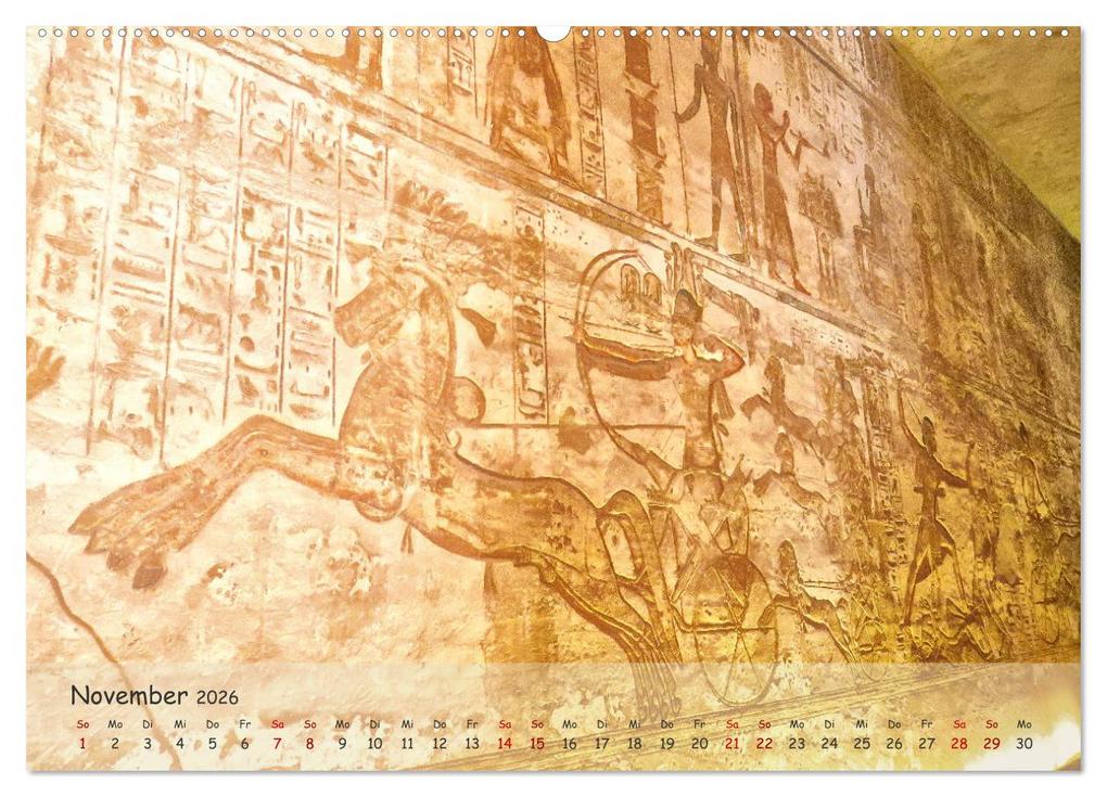 Weitere Ansicht: Zwischen Luxor und Abu Simbel - Eine Reise durch die Dynastien (Wandkalender 2026 DIN A2 quer), CALVENDO Monatskalender | Lars Eberschulz, Calvendo