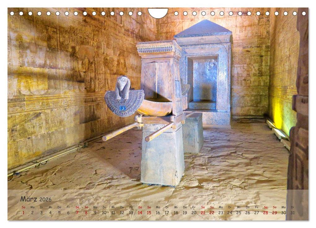 Weitere Ansicht: Zwischen Luxor und Abu Simbel - Eine Reise durch die Dynastien (Wandkalender 2026 DIN A4 quer), CALVENDO Monatskalender | Lars Eberschulz, Calvendo